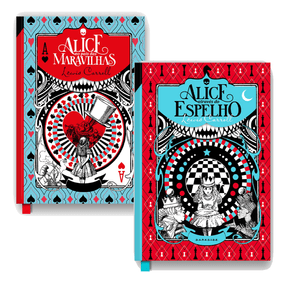 KIT ALICE NO PAIS DAS MARAVILHAS E ALICE ATRAVES DO ESPELHO